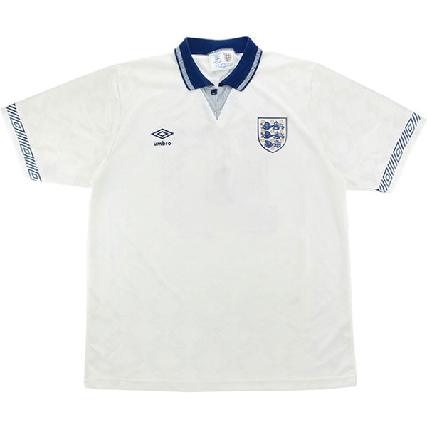Tailandia Camiseta Inglaterra Primera equipo Retro 1990 Blanco